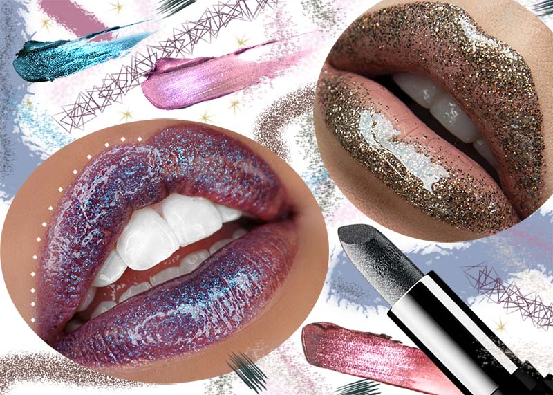 Glitter Lip Makeup Tips: Sparkly Glitter Lipsticks
