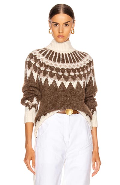 Best Knit Sweaters for Fall/ Winter: Frame Fairisle Knit Sweater