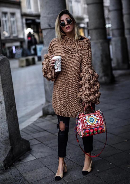 Knit Sweaters Outfits Ideas
