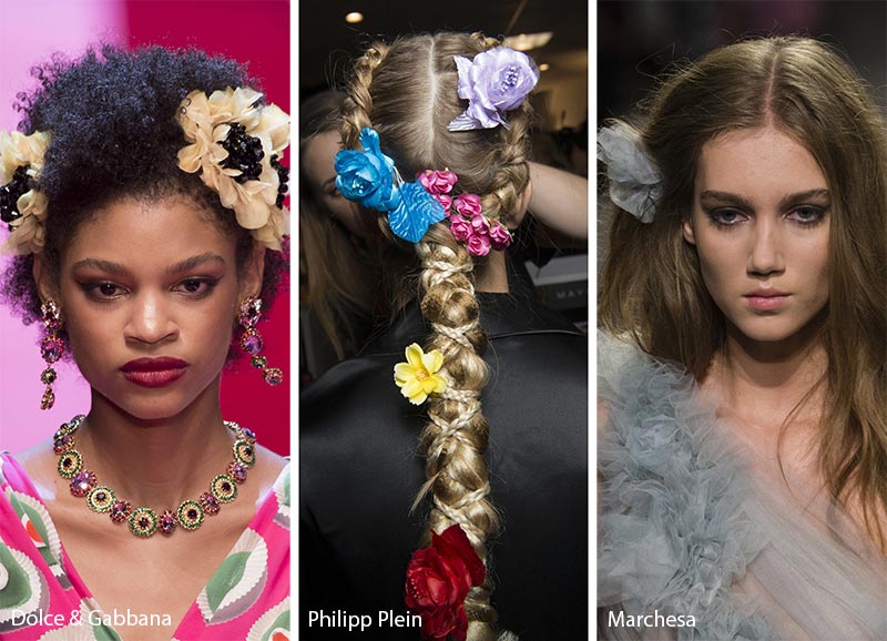 Spring/ Summer 2018 Hair Accessory Trends: Cloth Flower Hair Accessories