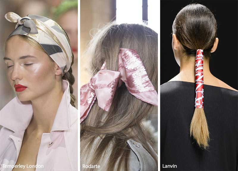 Spring/ Summer 2018 Hair Accessory Trends: Silk Hair Wraps