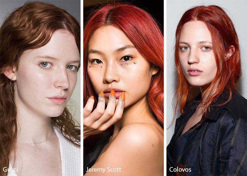 Spring/ Summer 2018 Hair Color Trends: Warm Red Hair