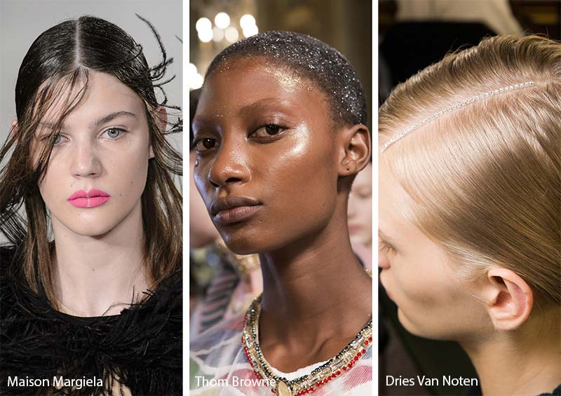 Spring/ Summer 2018 Hairstyle Trends: Hair Glitter