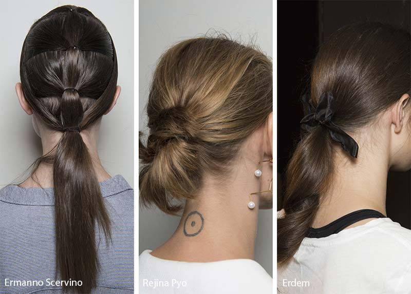 Spring/ Summer 2018 Hairstyle Trends: Low Ponytails