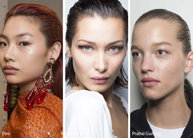 Spring/ Summer 2018 Hairstyle Trends: Slicked Back Hair