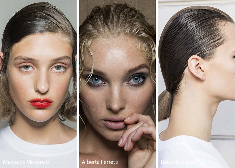 Spring/ Summer 2018 Hairstyle Trends: Wet Hair