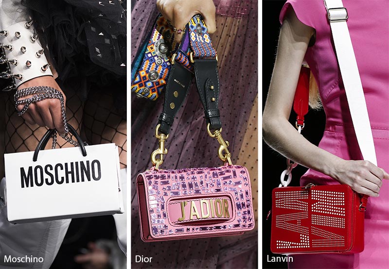 Spring/ Summer 2018 Handbag Trends: Bags with Logos