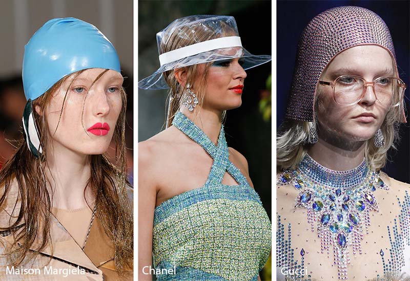Spring/ Summer 2018 Hat Trends: Perspex Hats and Other Interesting Materials