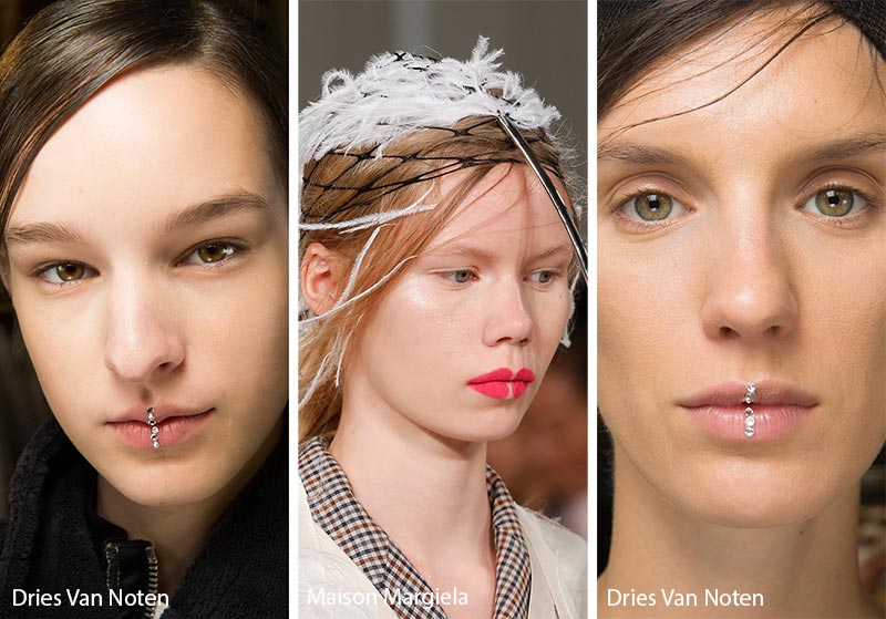 Spring/ Summer 2018 Makeup Trends: Vertical Line on the Lips