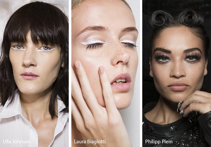 Spring/ Summer 2018 Makeup Trends: White Eyeliner