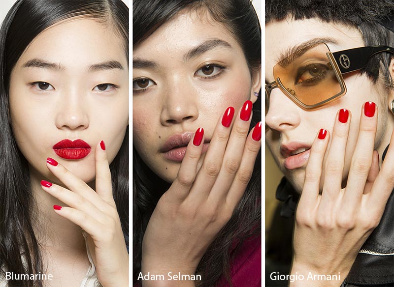 Spring/ Summer 2018 Nail Trends: Red Nails