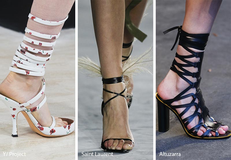 Spring/ Summer 2018 Shoe Trends: Shoes with Cord Ties
