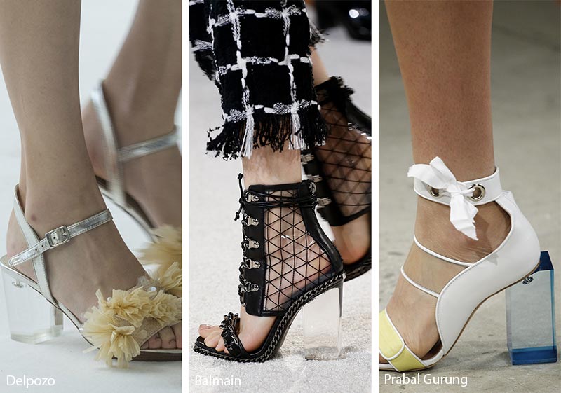 Spring/ Summer 2018 Shoe Trends: Shoes with Lucite Heels