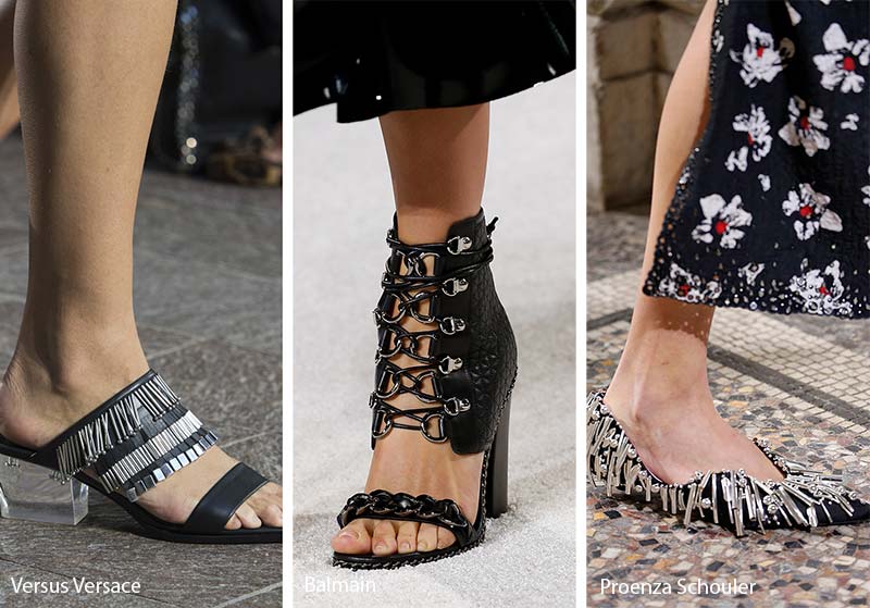 Spring/ Summer 2018 Shoe Trends: Shoes with Punk Embellishments