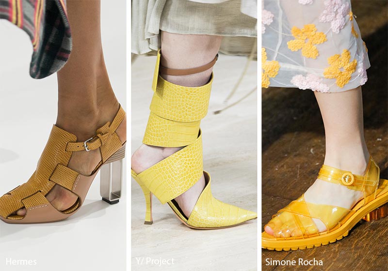 Spring/ Summer 2018 Shoe Trends: Yellow Shoes