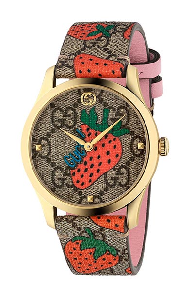 Christmas Gifts for Her Ideas: Gucci Strawberry G Timeless Watch