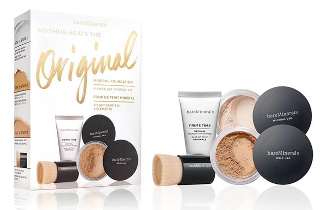 Christmas Makeup Gifts for Beauty Lovers: Bareminerals Nothing Beats the Original 4-Piece Get Started Kit