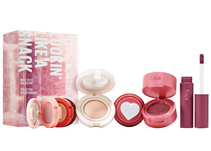Christmas Makeup Gifts for Beauty Lovers: Kaja Lookin Like a Snac Makeup Gift Set