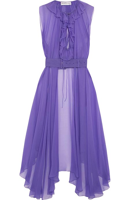 Pantone Color of the Year 2018 Ultra Violet Beauty & Fashion Items: Balenciaga Ultra Violet Dress