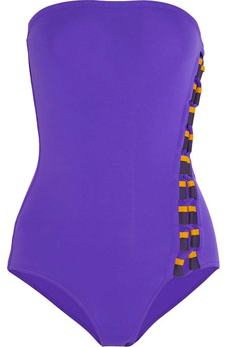 Pantone Color of the Year 2018 Ultra Violet Beauty & Fashion Items: Eres Ultra Violet Bandeau One-Piece Swimsuit
