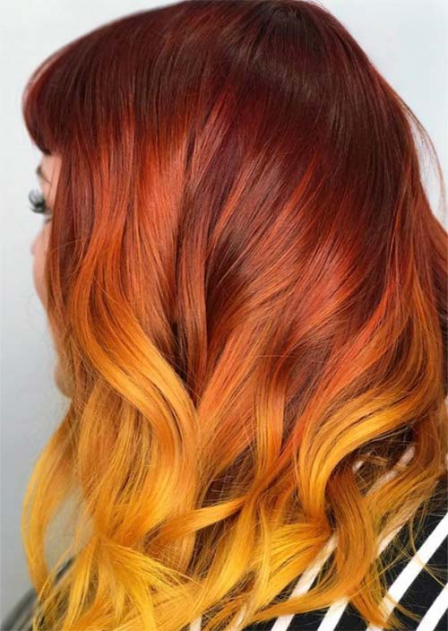 Autumn/ Fall Hair Colors for Redheads: Tips