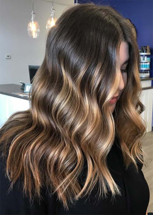 Autumn/ Fall Hair Colors, Ideas and Trends: Brown Blonde Balayage Hair
