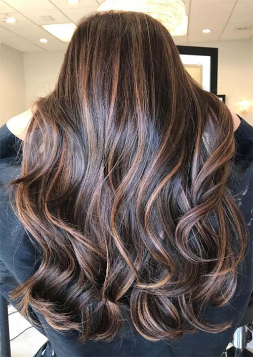 Autumn/ Fall Hair Colors, Ideas and Trends: Caramel Brown Balayage Hair