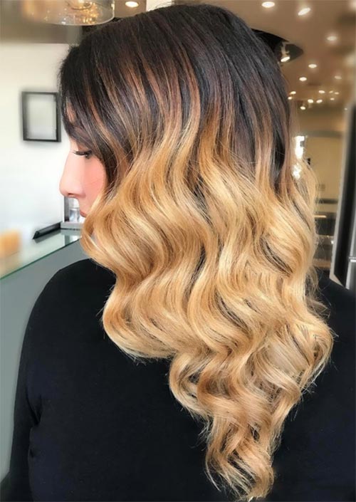Autumn/ Fall Hair Colors, Ideas and Trends: Chocolate Blonde Ombre Hair