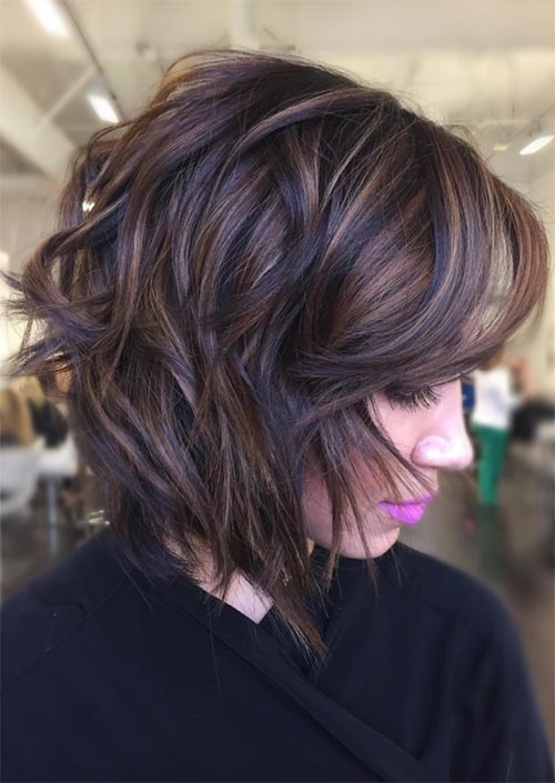 Autumn/ Fall Hair Colors, Ideas and Trends: Chocolate Brown Balayage Hair