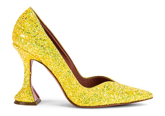 Best Glitter Heels: Amina Muaddi Glitter Heeled Shoes
