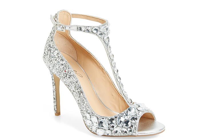 Best Glitter Heels: Badgley Mischka Conroy Glitter Heeled Shoes