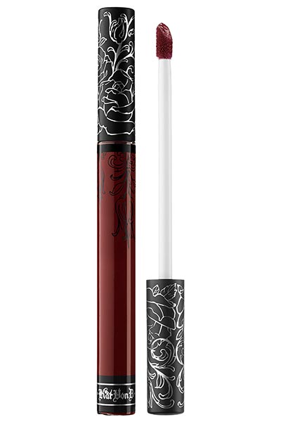 Best Burgundy Lipsticks to Buy: Kat Von D Everlasting Liquid Lipstick in Vampira