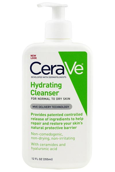 Best Face Washes/ Facial Cleansers for Dry Skin: CeraVe Hydrating Cleanser