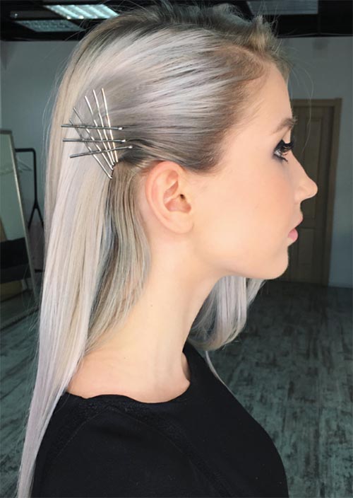 Creative Exposed Bobby Pin Hairstyles Ideas