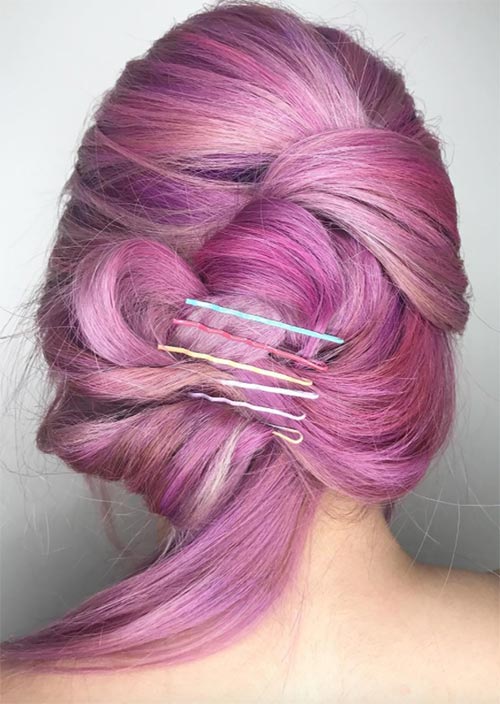 Creative Exposed Bobby Pin Hairstyles Ideas