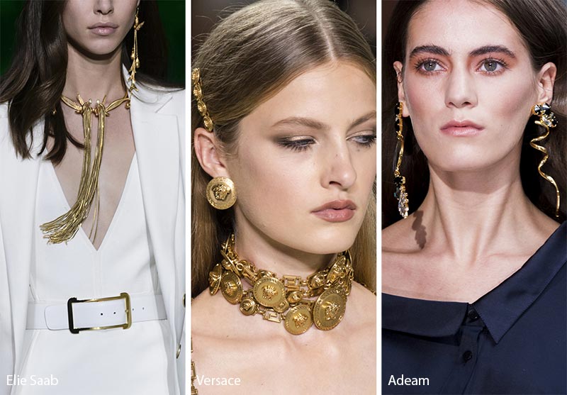 Spring/ Summer 2018 Jewelry Trends: Gold Jewelry