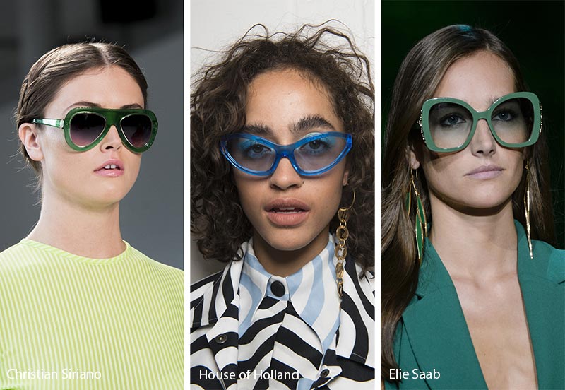 Spring/ Summer 2018 Sunglasses Trends: Colorful Frames Sunglasses