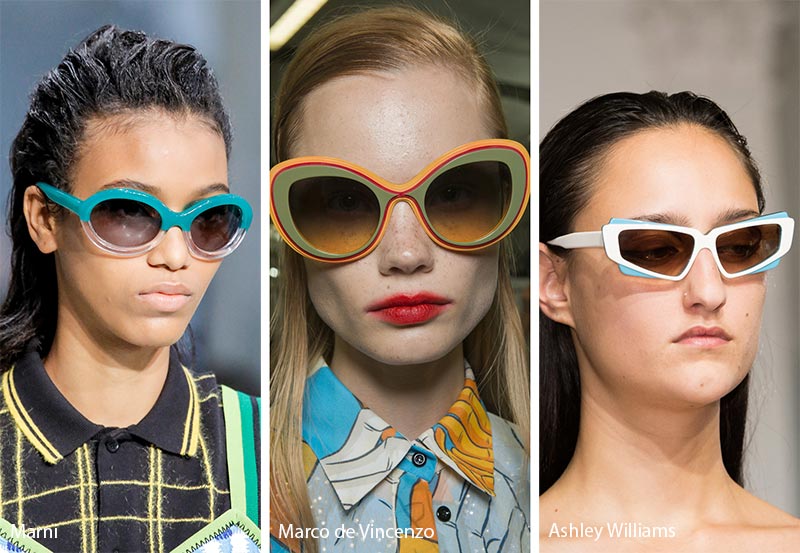 Spring/ Summer 2018 Sunglasses Trends: Multi-Colored Frames Sunglasses