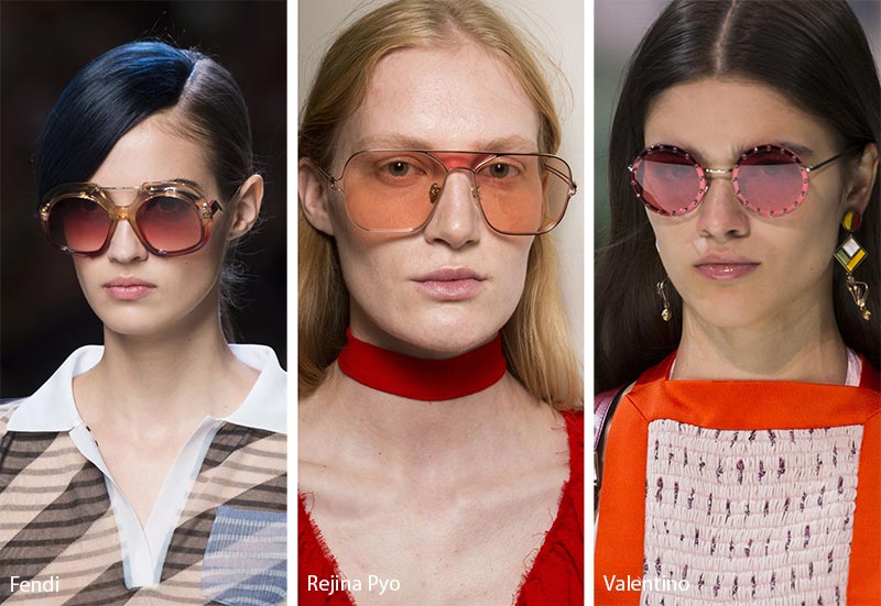 Spring/ Summer 2018 Sunglasses Trends: Pink Lenses Sunglasses