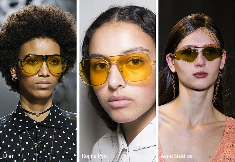 Spring/ Summer 2018 Sunglasses Trends: Yellow Lenses Sunglasses
