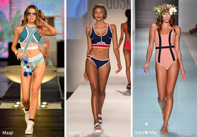 Spring/ Summer 2018 Swimwear Trends: Activewear Swimsuits and Bikinis
