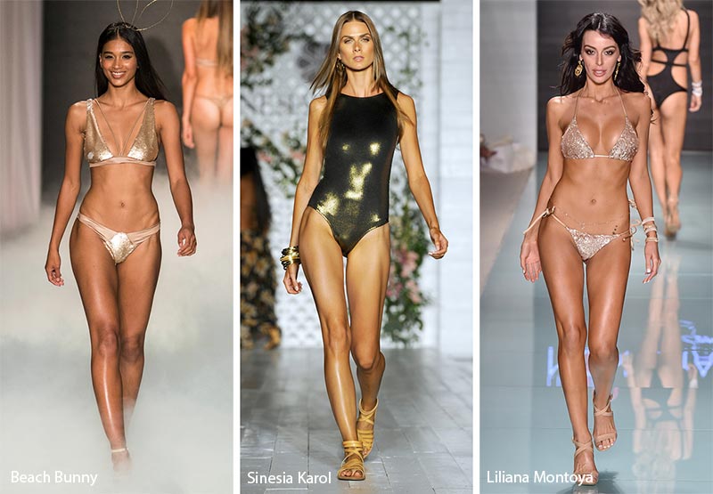Spring/ Summer 2018 Swimwear Trends: Sparkly, Shining Swimsuits and Bikinis