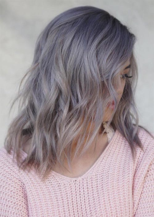 Winter Hair Colors Ideas & Trends: Lavender Hair