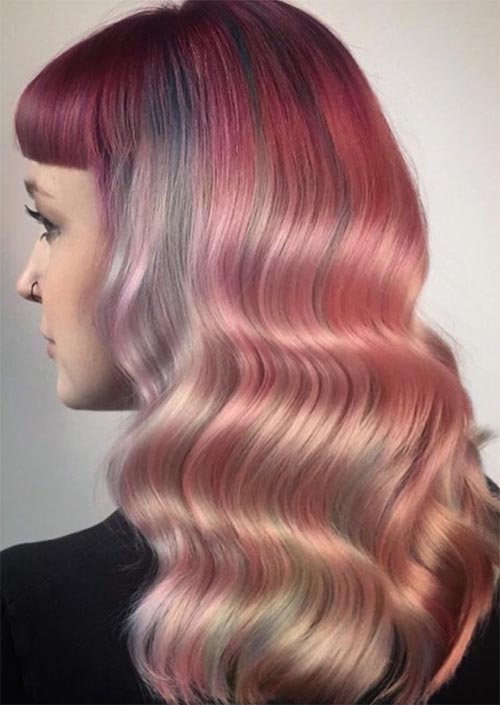 Winter Hair Colors Ideas & Trends: Pin-up Pink Hair