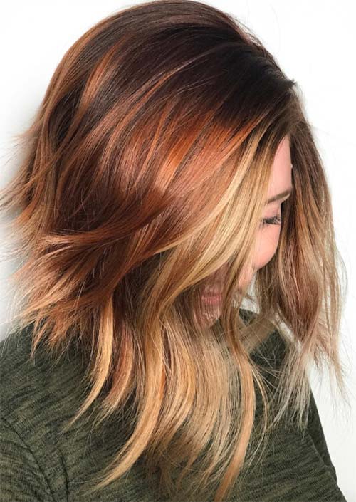 Winter Hair Colors Ideas & Trends: Strawberry Blonde Hair