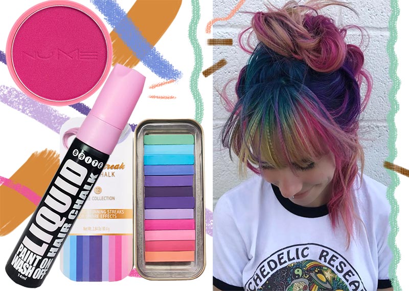 How to Use Hair Chalk: DIY Hair Chalk Dyeing Tips