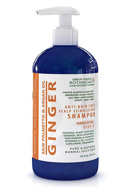 Best Hair Growth Shampoos: Hair Growth Botanical Anti Hair Loss Organic Shampoo Ginger /Saw Palmetto & Argan Oil