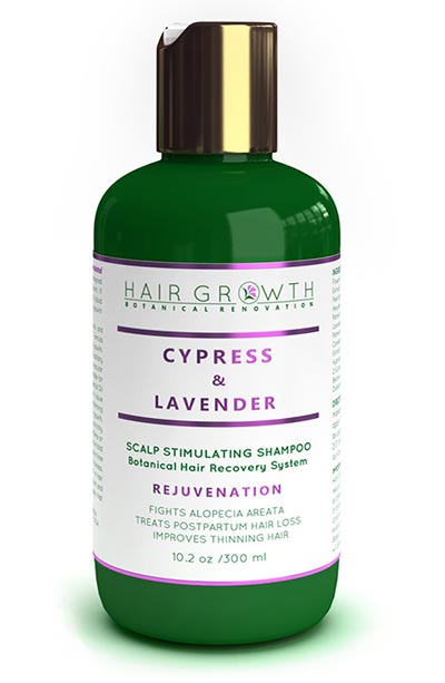 Best Hair Growth Shampoos: Hair Growth Botanical Cypress Lavender Natural Hair Growth Shampoo For Hair Loss