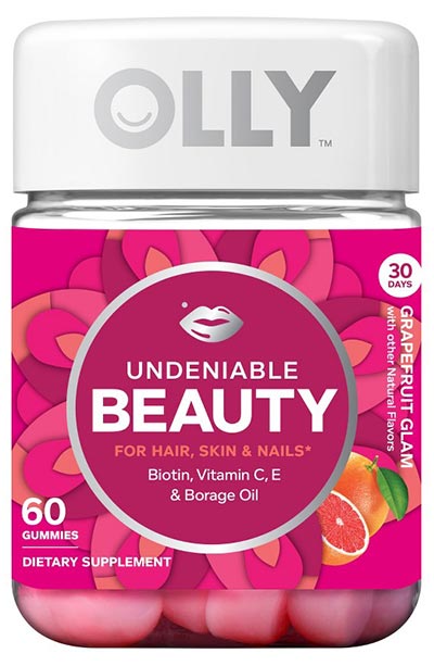 Best Hair Growth Vitamins & Supplements: OLLY Undeniable Beauty Grapefruit Glam