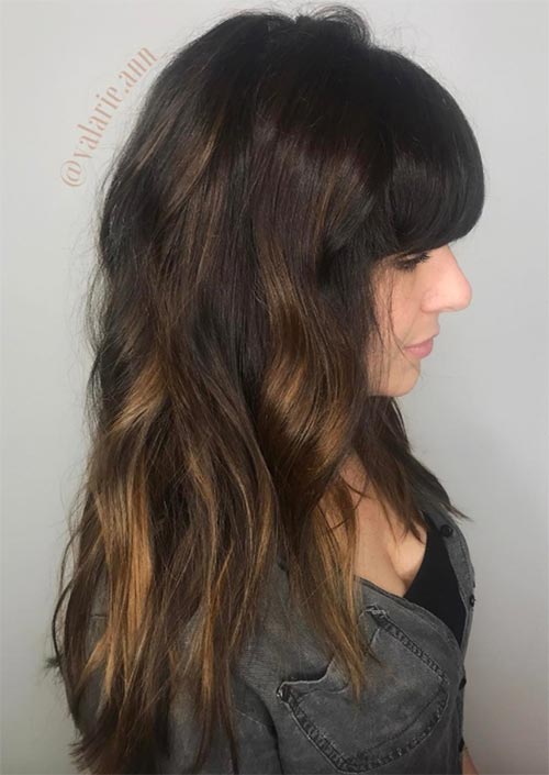 Long Haircuts with Bangs for Women: Long Fringe Hairstyles
